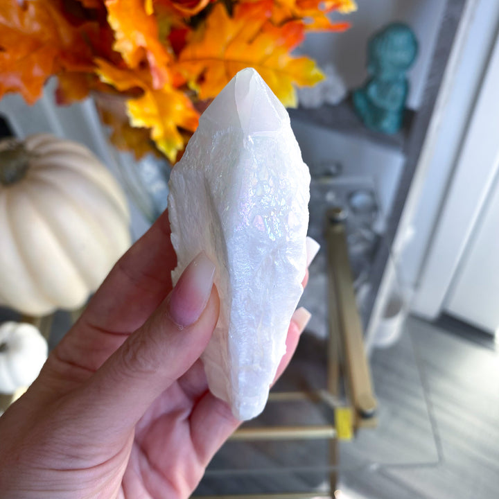 XL Angel Aura Quartz Rough Point 