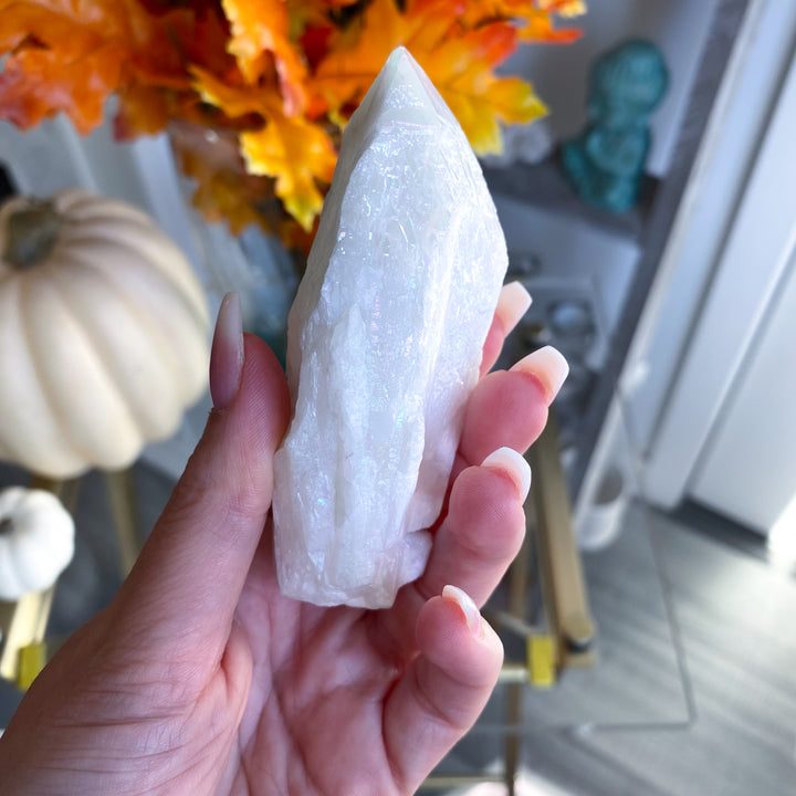 XL Angel Aura Quartz Rough Point 