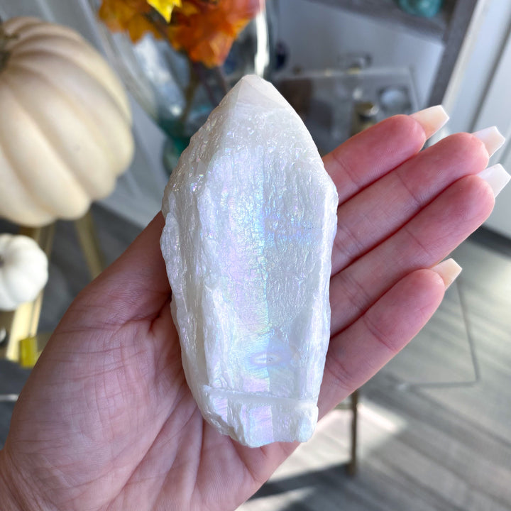 XL Angel Aura Quartz Rough Point 