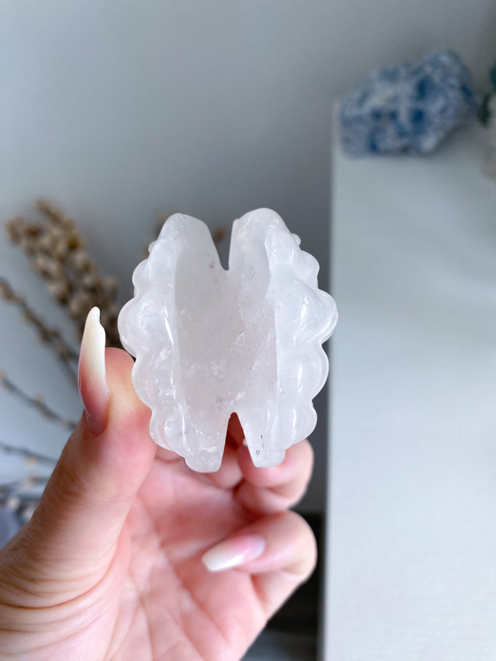 White Quartz Clam Shell #1