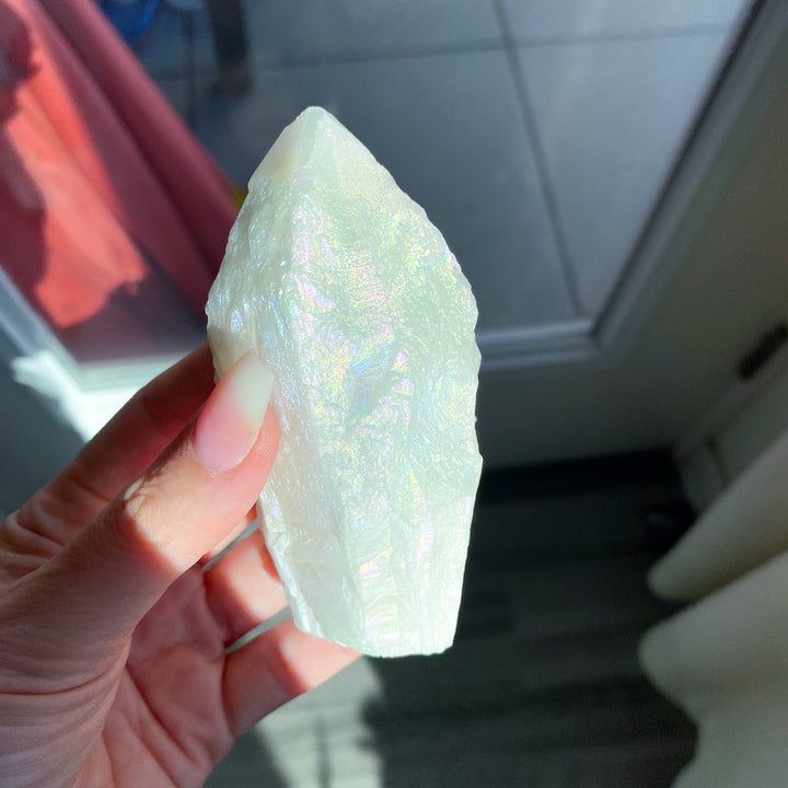 XL Angel Aura Quartz Rough Point 