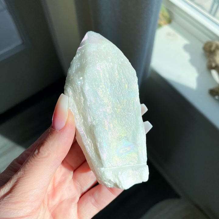 XL Angel Aura Quartz Rough Point 