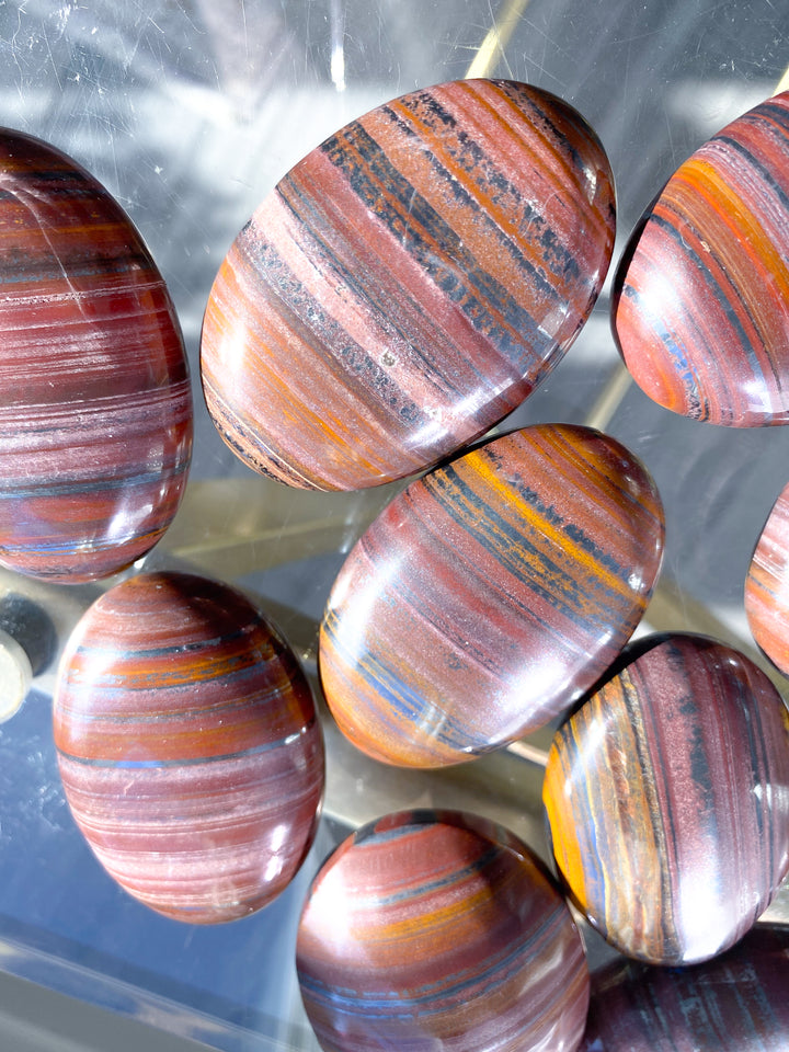 B Quality Tiger Iron Palm Stone