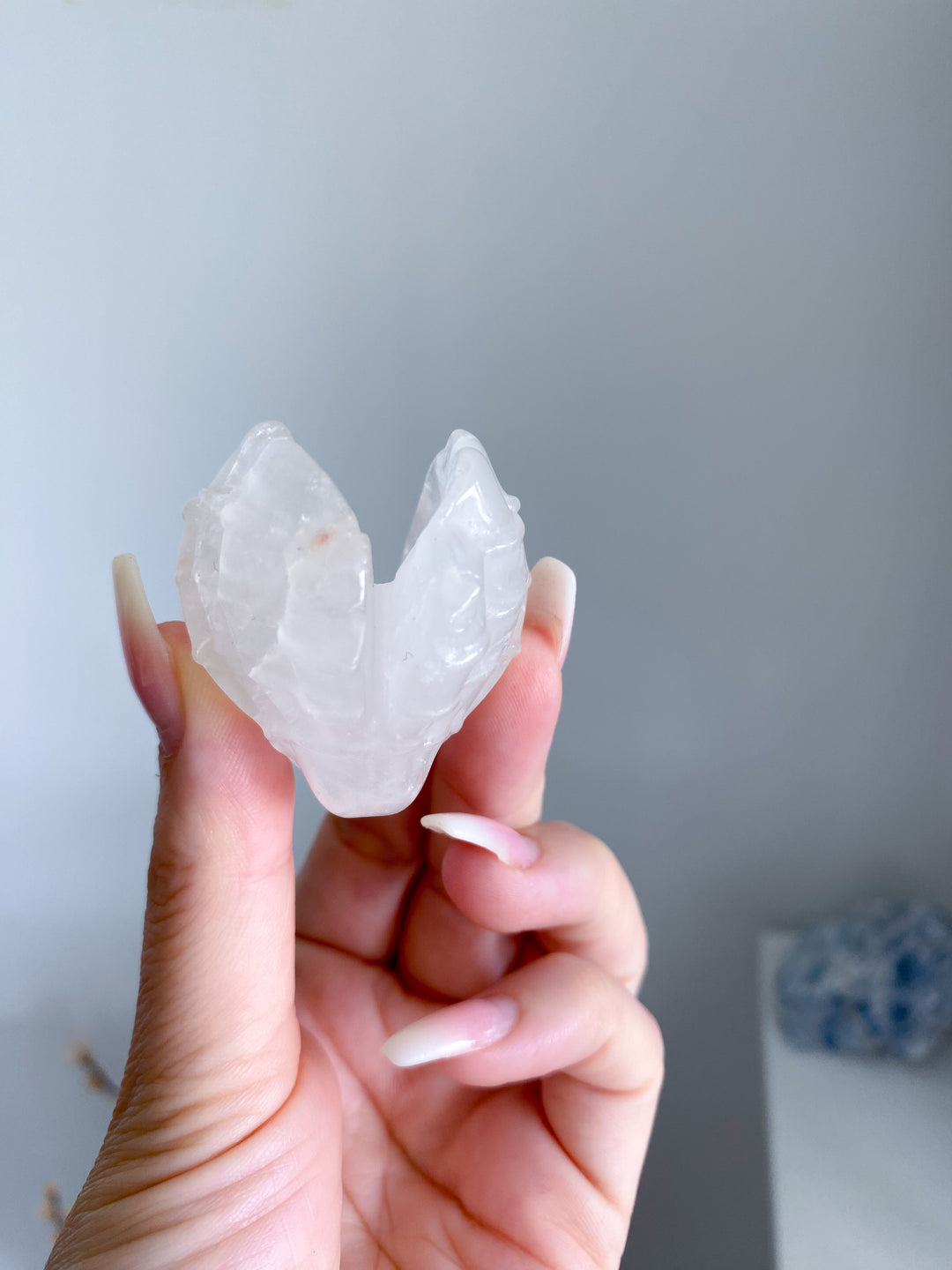 White Quartz Clam Shell #1