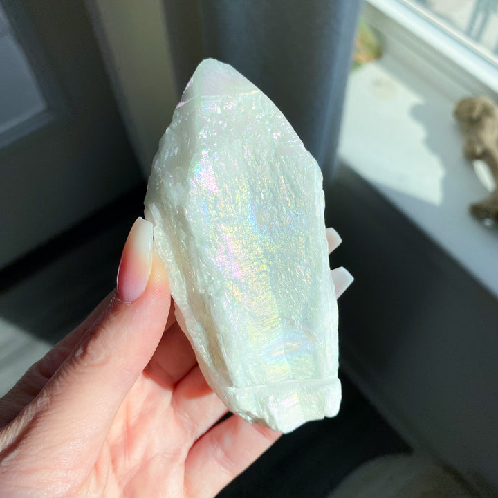 XL Angel Aura Quartz Rough Point 