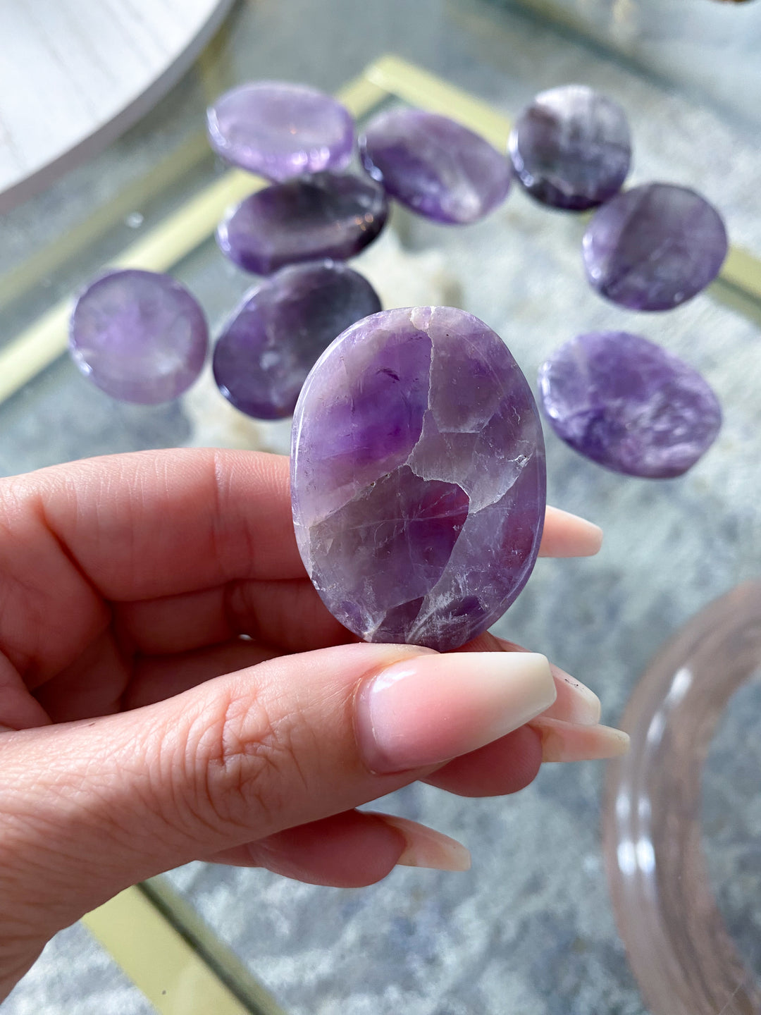 Amethyst Worry Stone