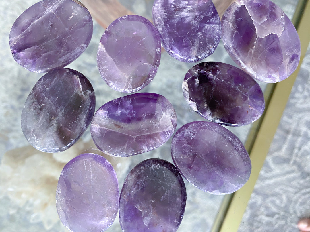 Amethyst Worry Stone