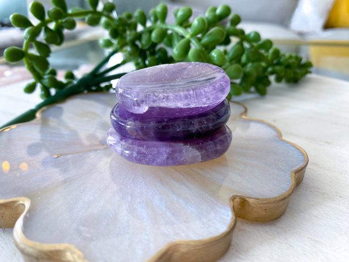 Amethyst Worry Stone