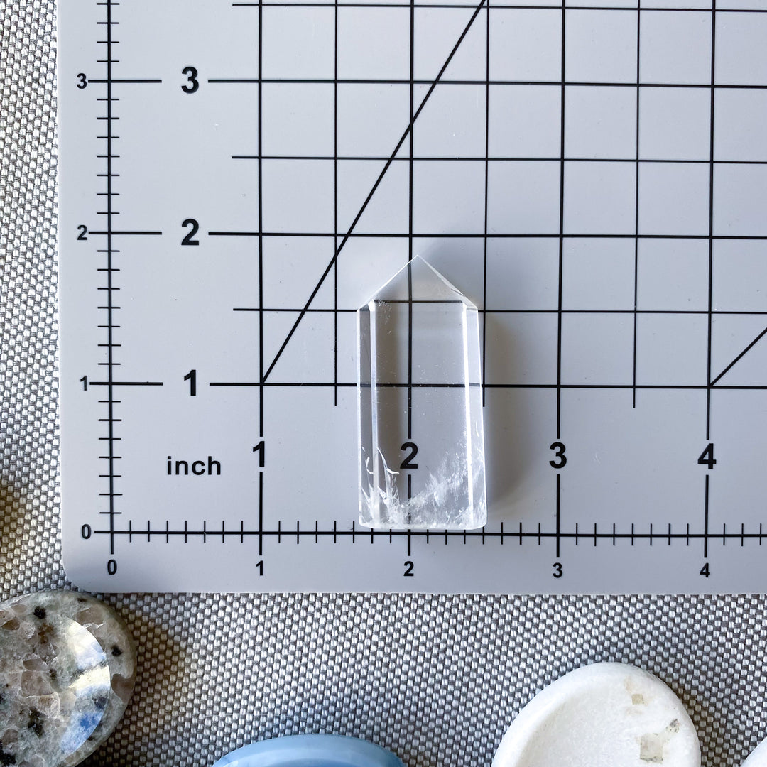 Mini Narrow Clear Quartz Tower 
