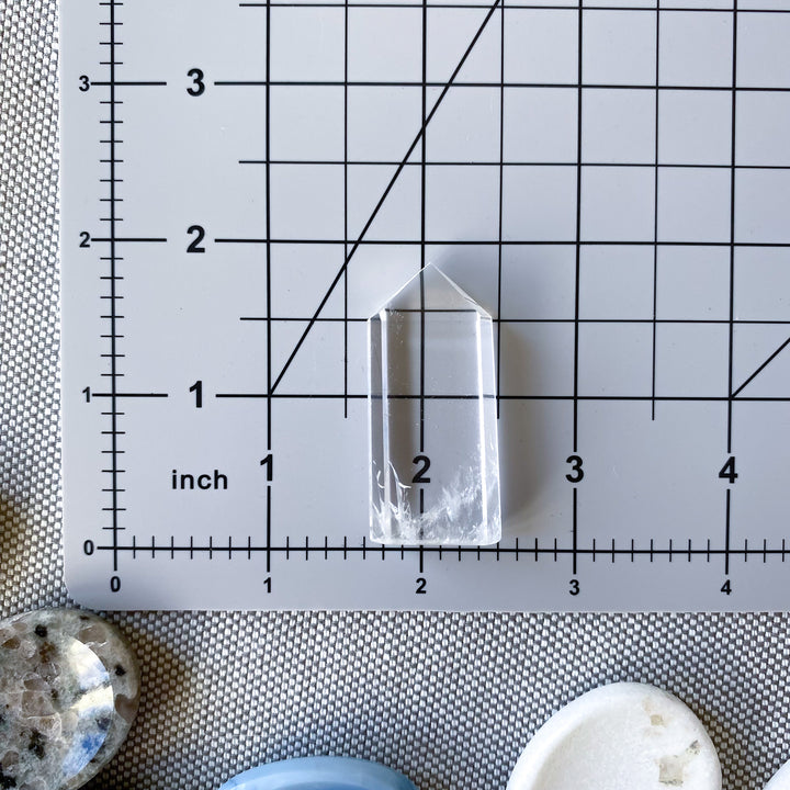 Mini Narrow Clear Quartz Tower 
