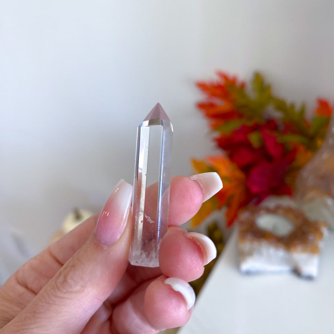 Imperfect Narrow Clear Quartz Mini Tower