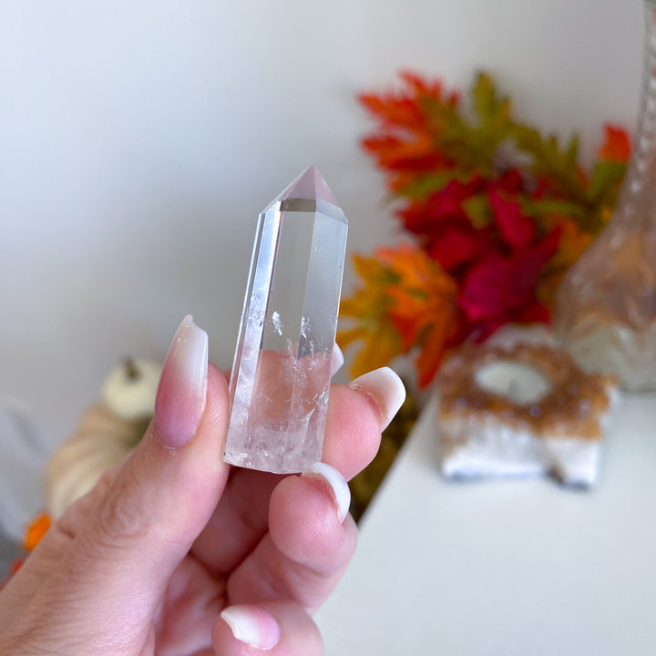 Imperfect Narrow Clear Quartz Mini Tower
