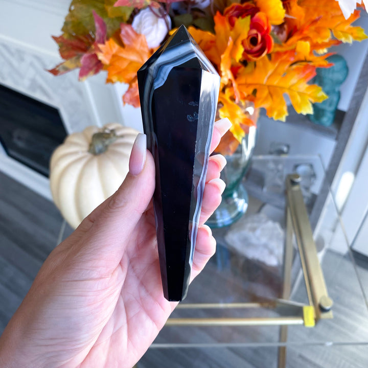 Black Agate Wand 