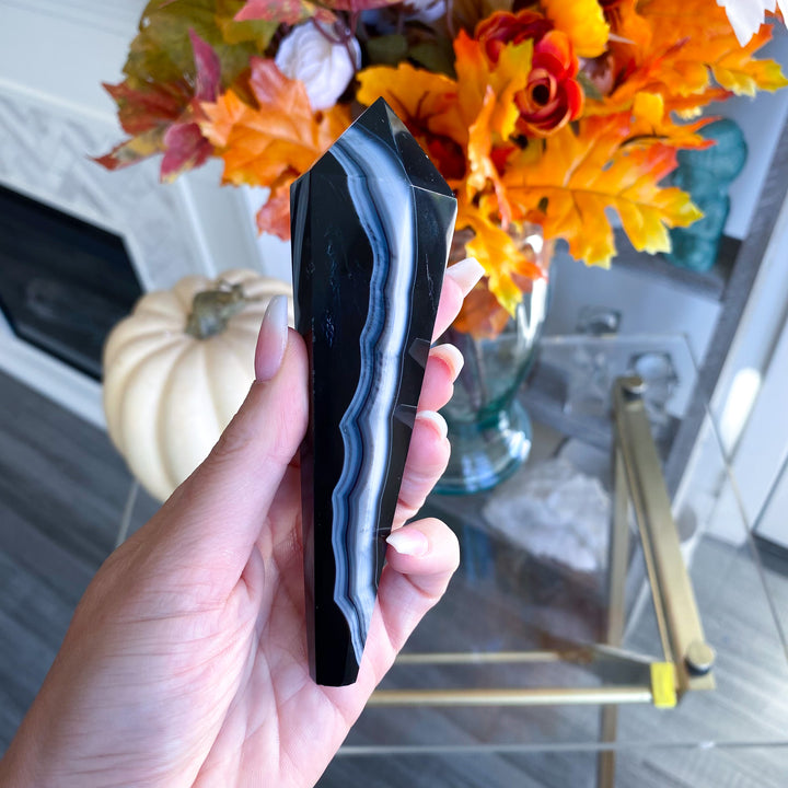 Black Agate Wand 