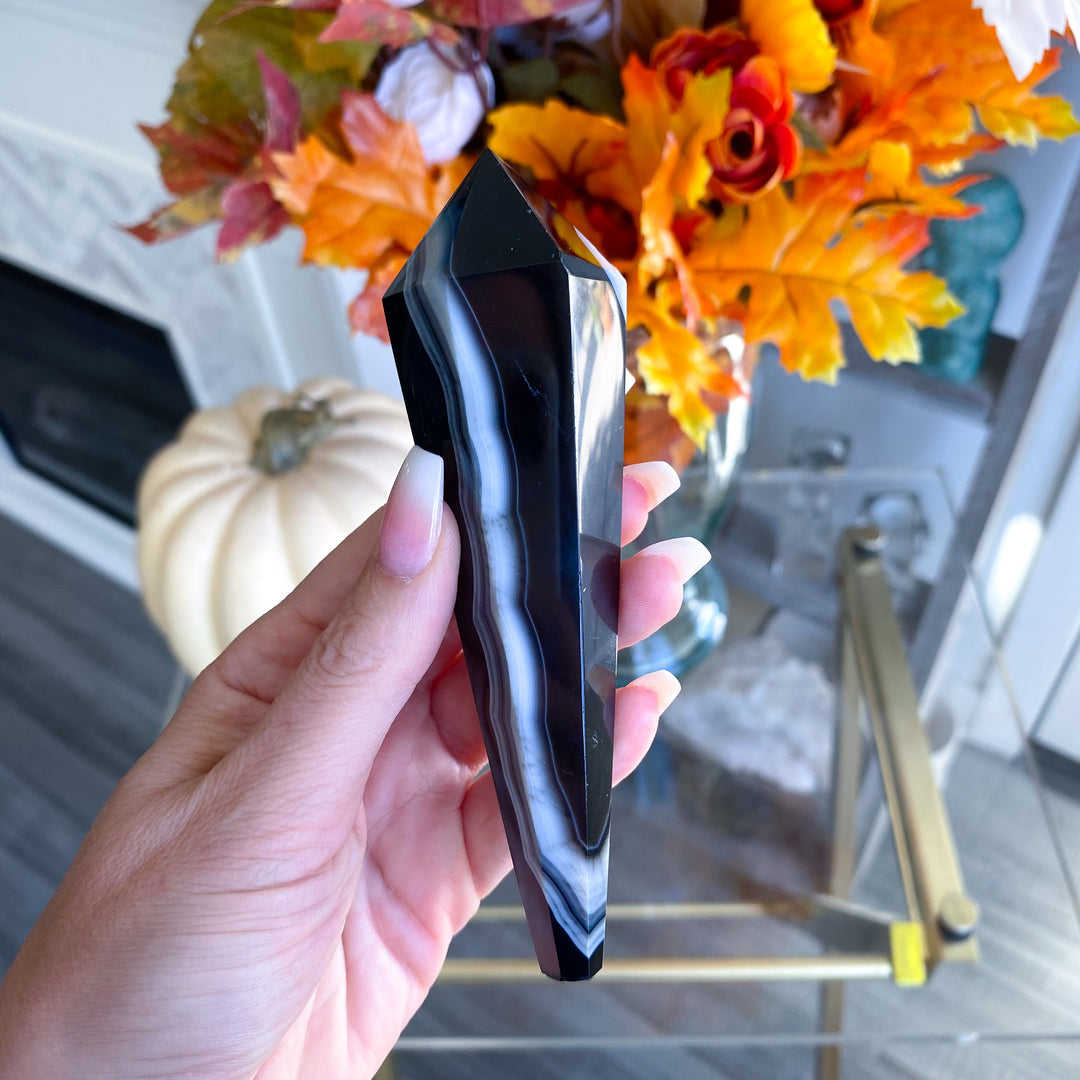 Black Agate Wand 