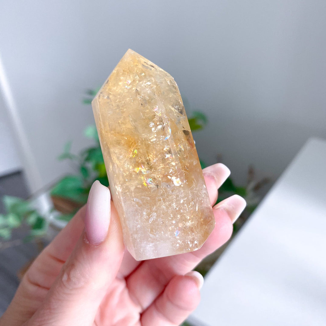 Rainbow Citrine Tower 
