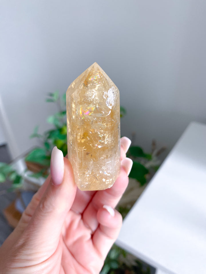 Rainbow Citrine Tower 
