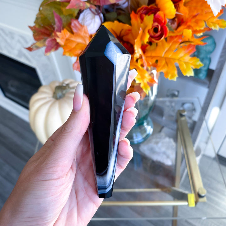 Black Agate Wand 