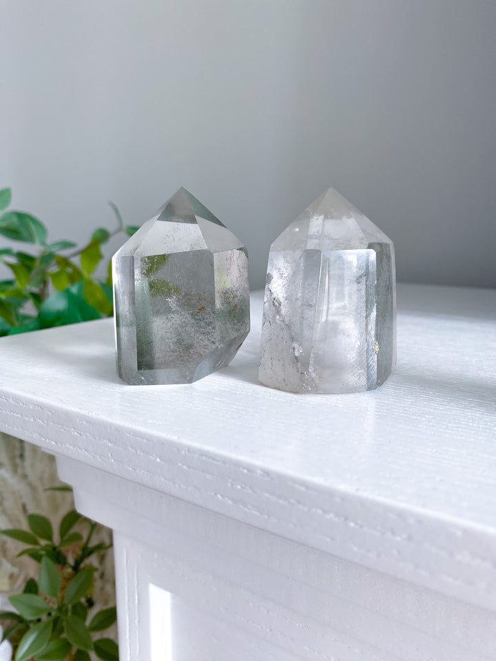 Chunky Inclusion Garden Quartz Point