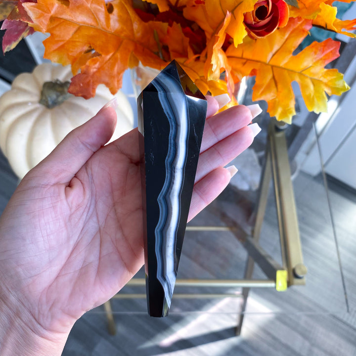 Black Agate Wand 