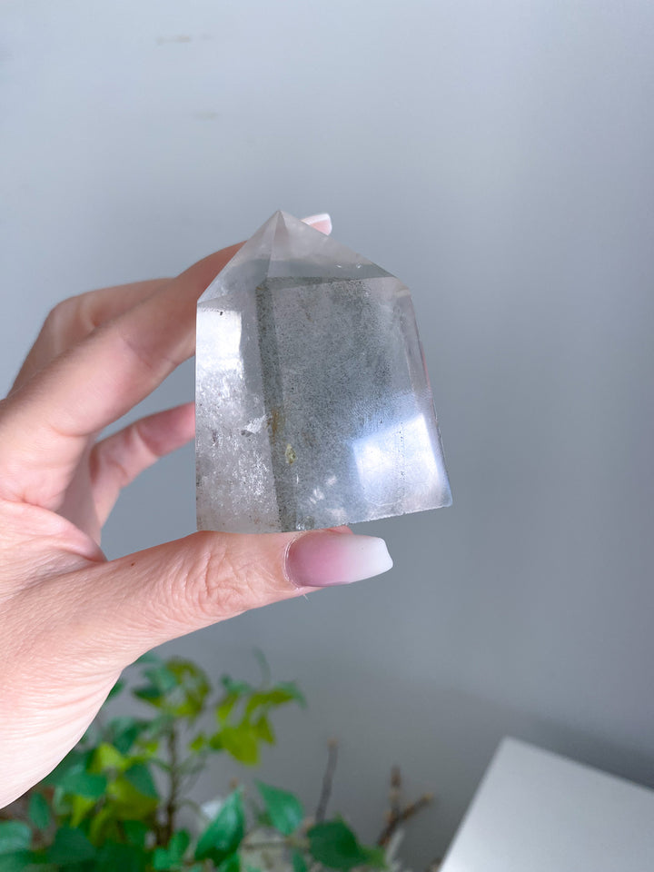 Chunky Inclusion Garden Quartz Point