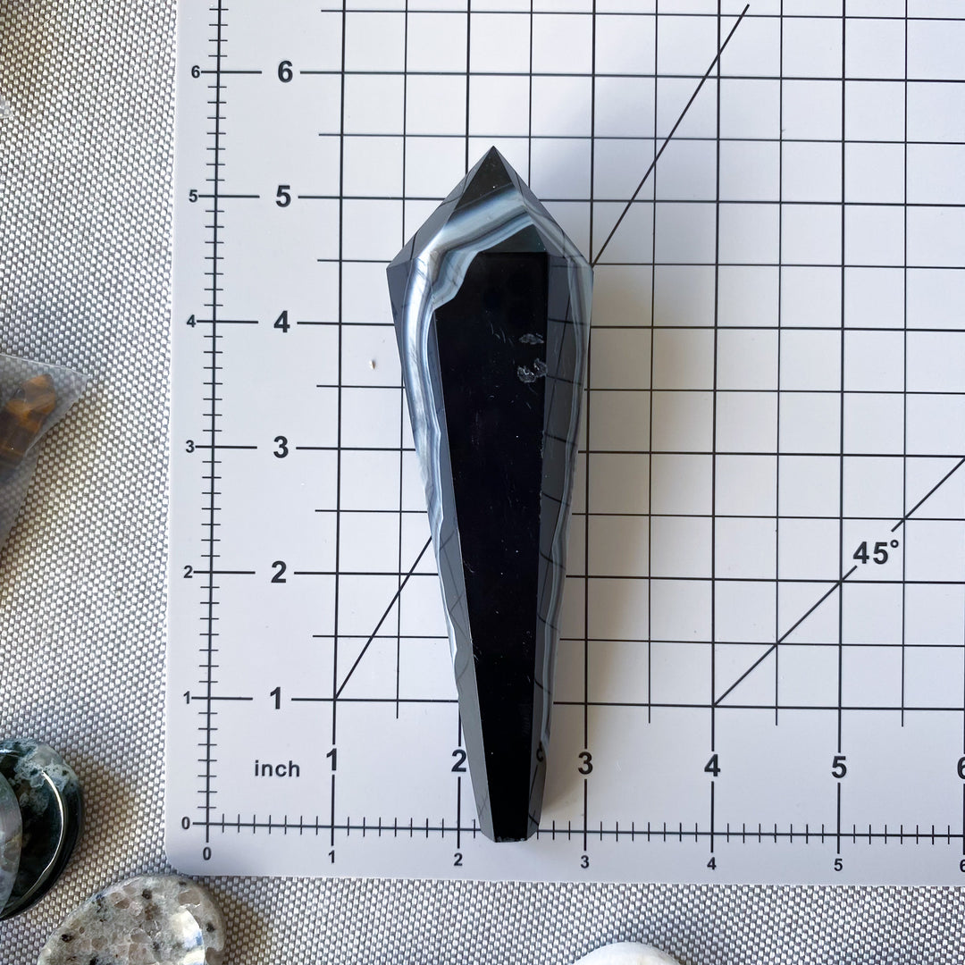Black Agate Wand 