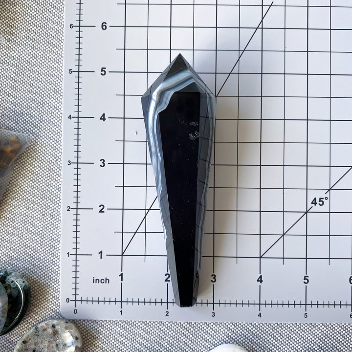 Black Agate Wand 