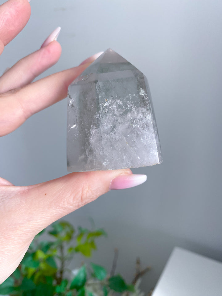 Chunky Inclusion Garden Quartz Point