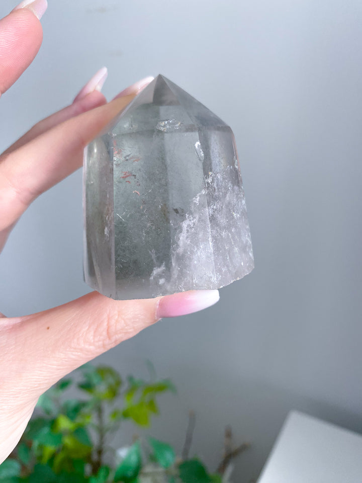 Chunky Inclusion Garden Quartz Point