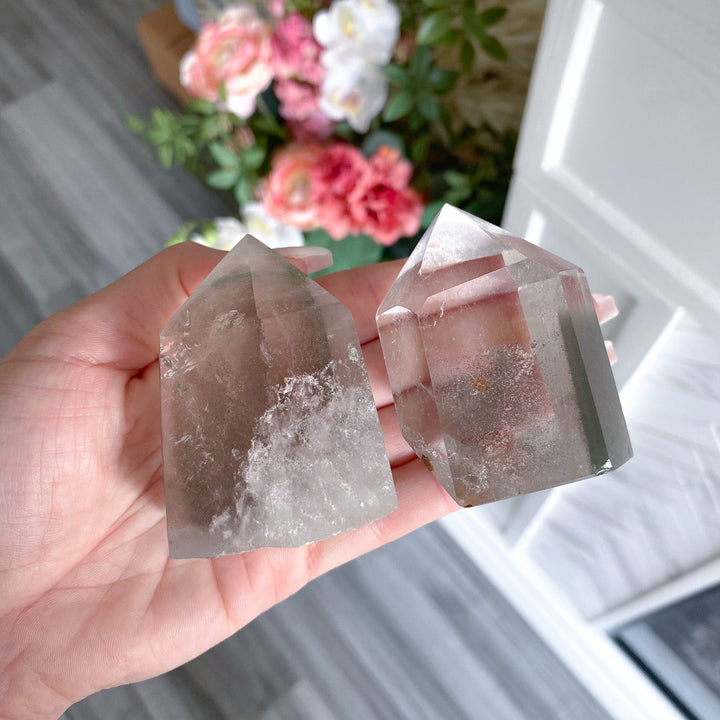 Chunky Inclusion Garden Quartz Point