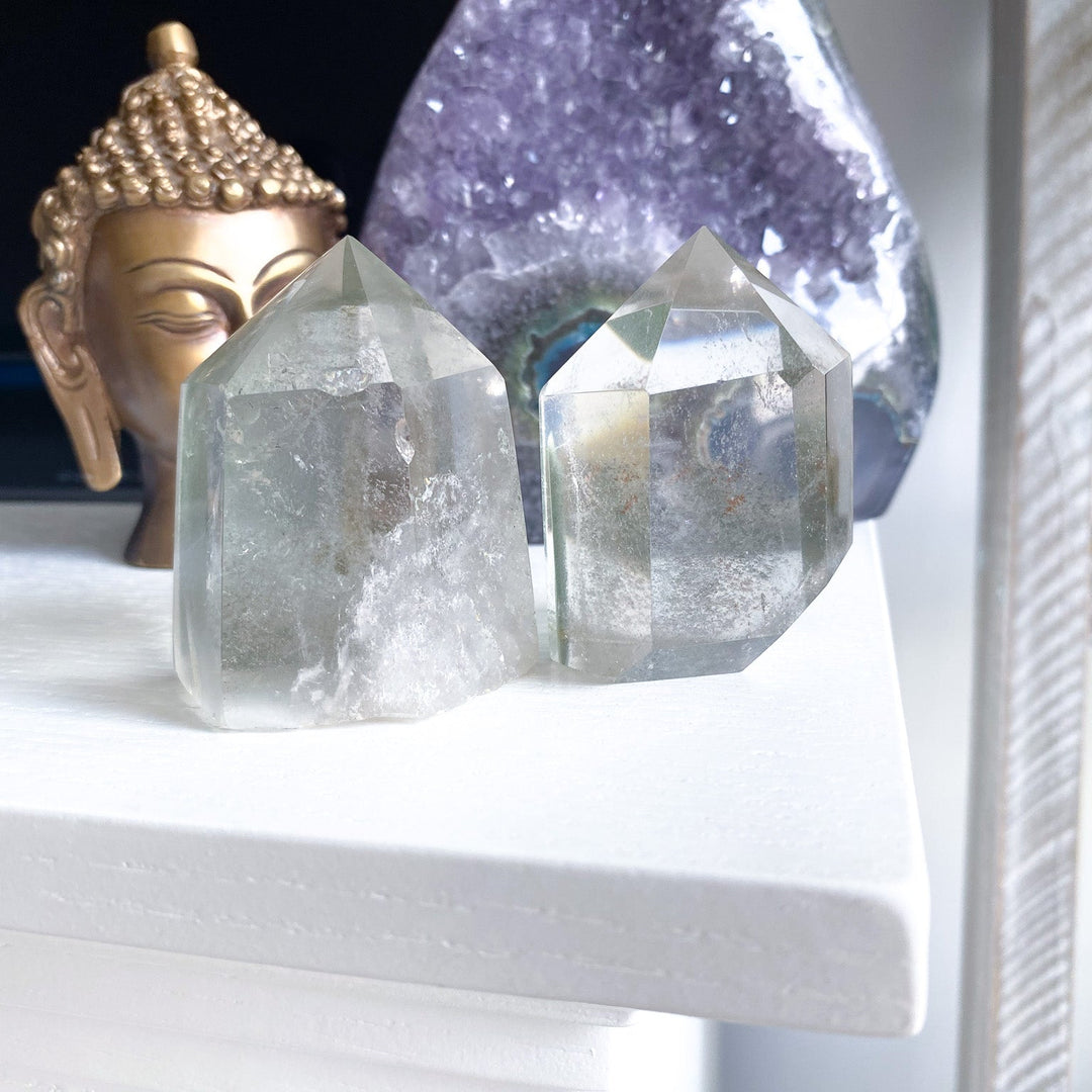 Chunky Inclusion Garden Quartz Point