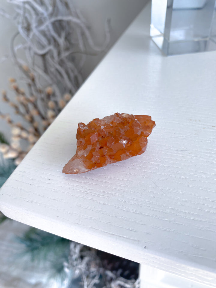 Natural Tangerine Quartz Mini Cluster #1