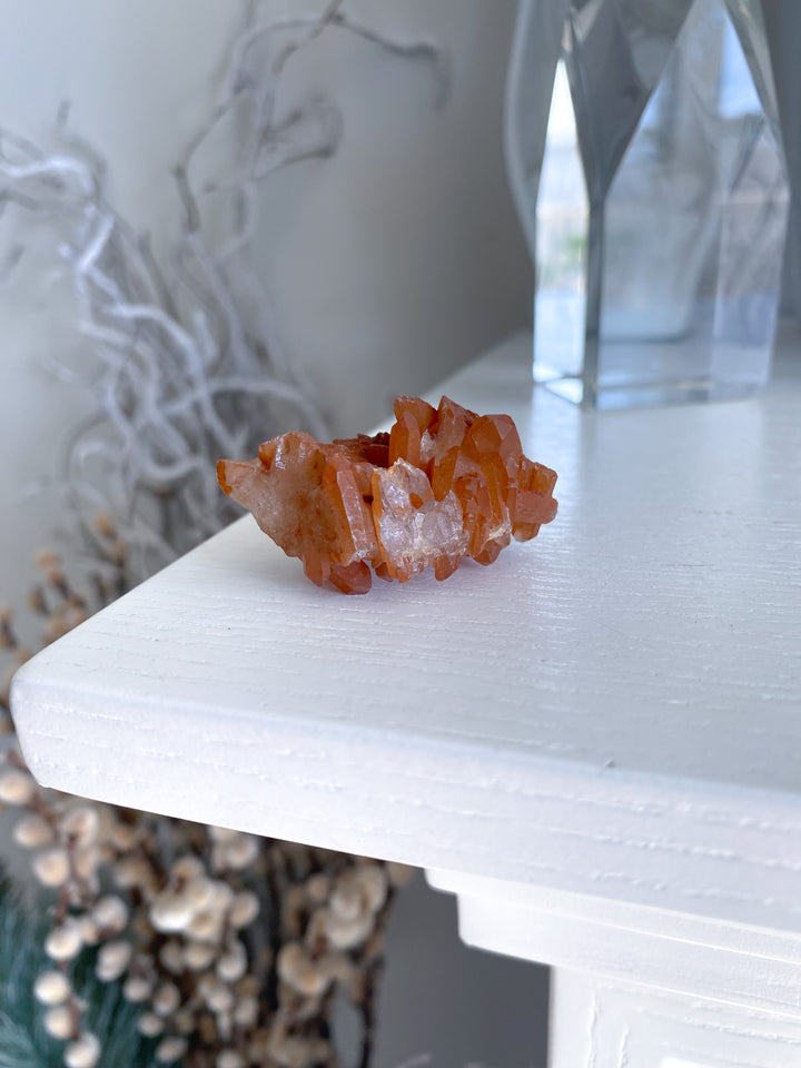 Natural Tangerine Quartz Mini Cluster #1