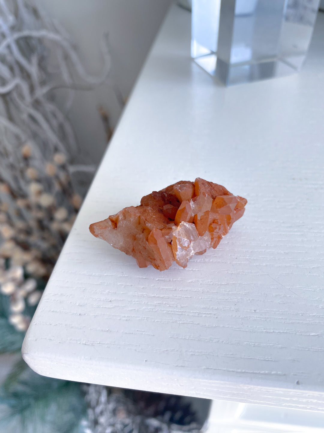 Natural Tangerine Quartz Mini Cluster #1