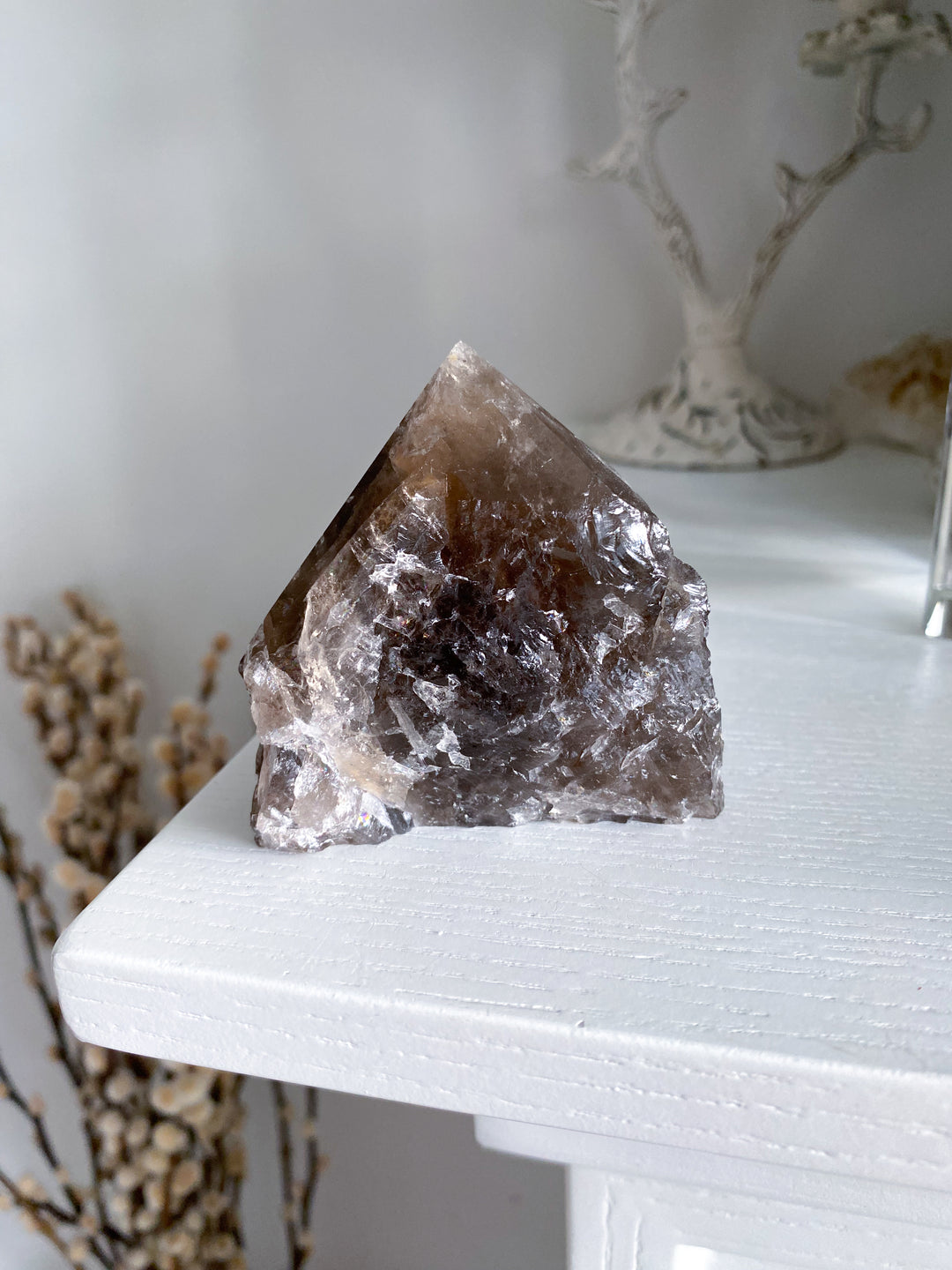 Smokey Quartz Top Polish Point #3