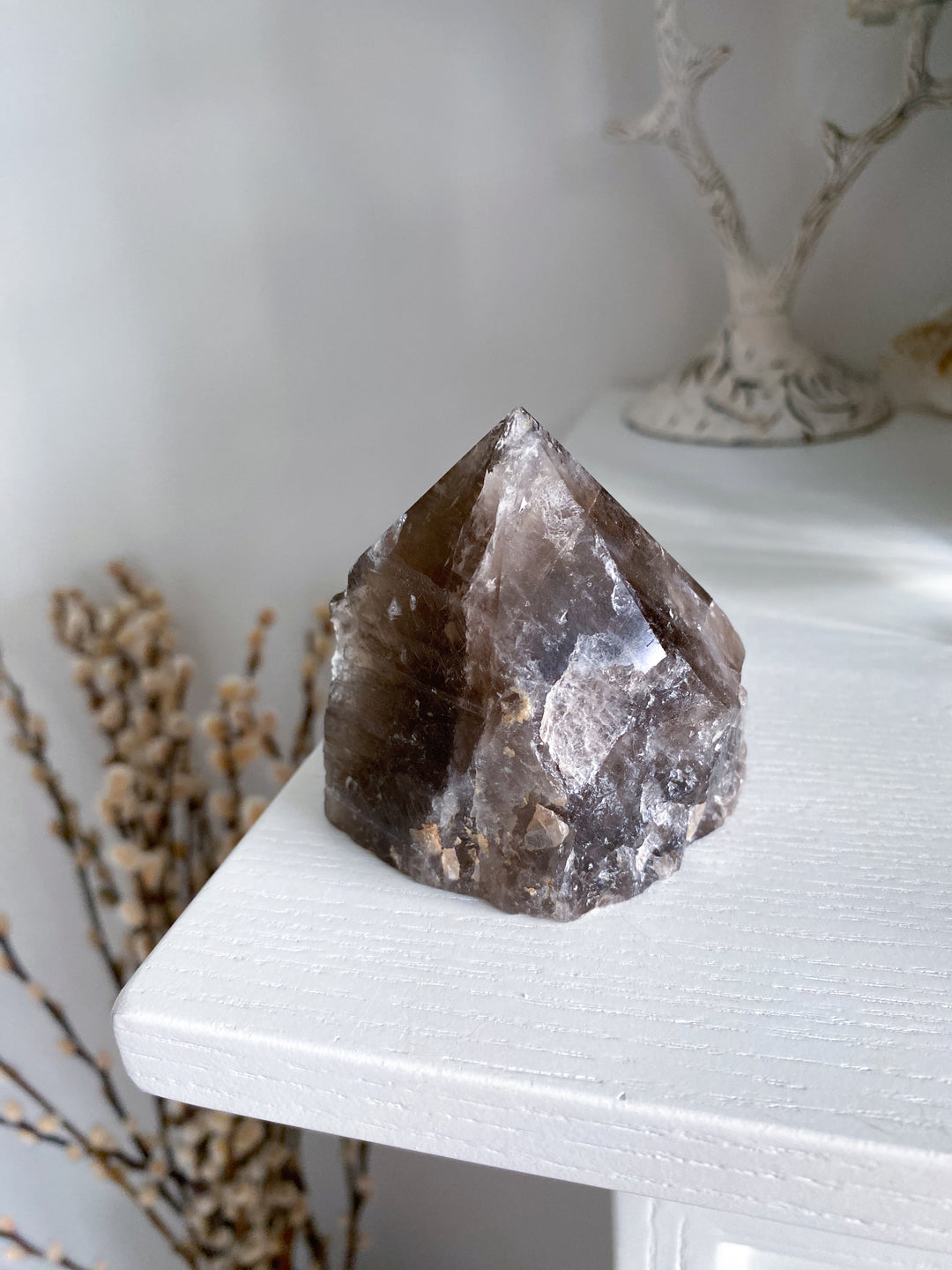 Smokey Quartz Top Polish Point #3