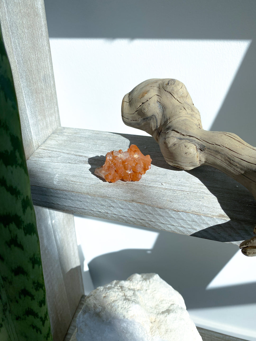 Natural Tangerine Quartz Mini Cluster #1