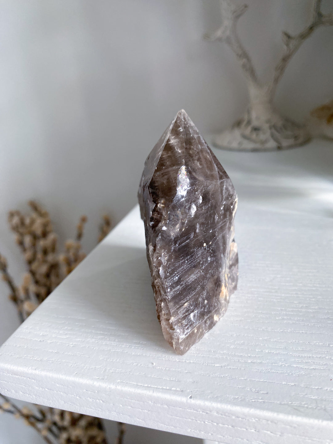 Smokey Quartz Top Polish Point #3