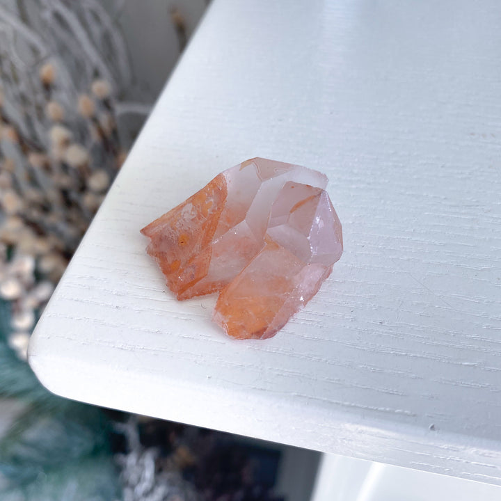 Natural Tangerine Quartz Mini Cluster #2