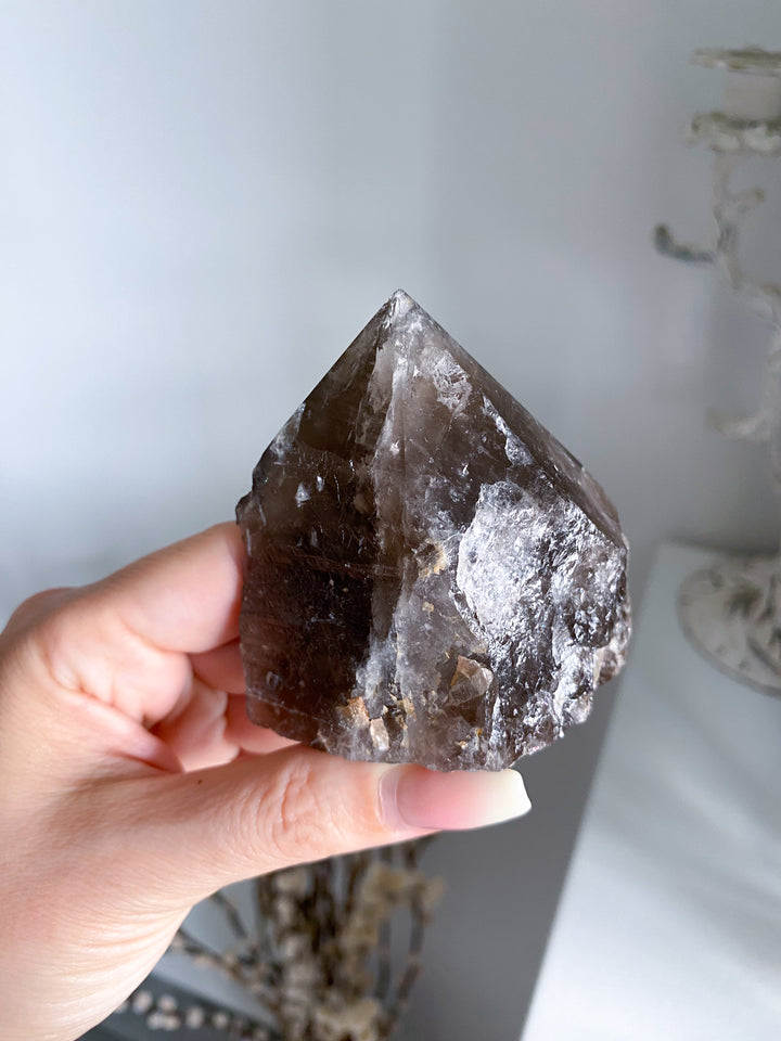 Smokey Quartz Top Polish Point #3