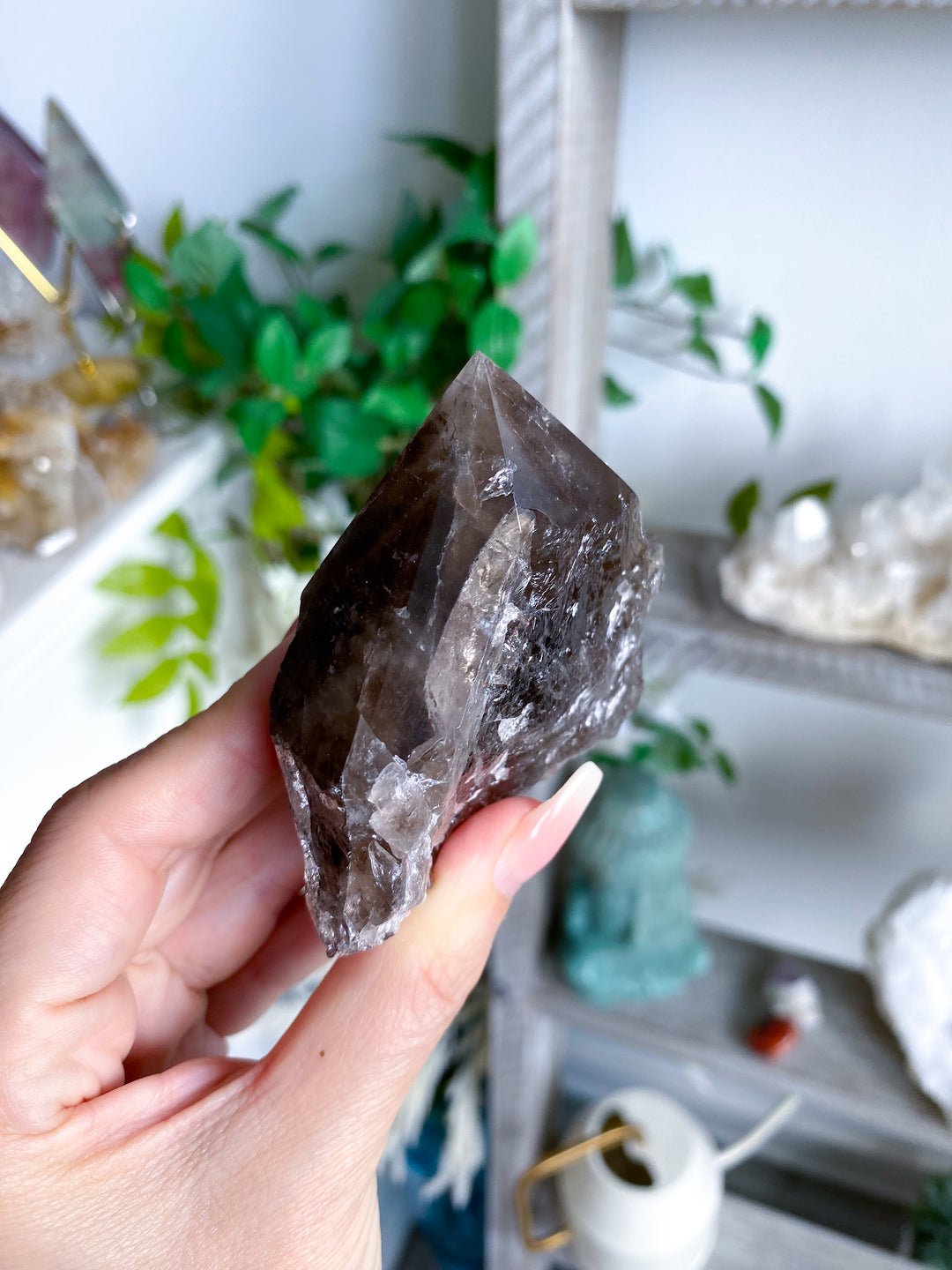 Smokey Quartz Top Polish Point #3