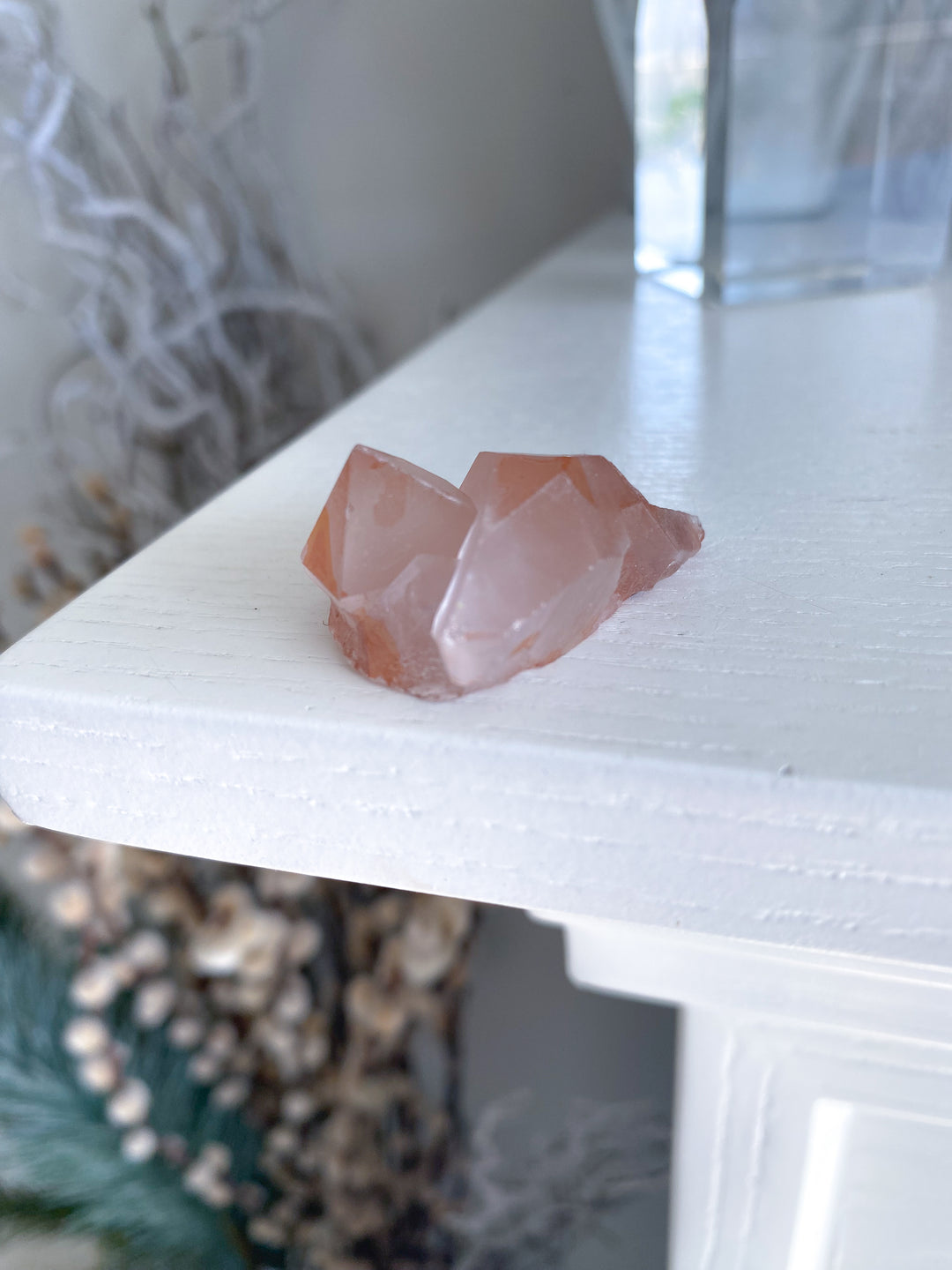 Natural Tangerine Quartz Mini Cluster #2