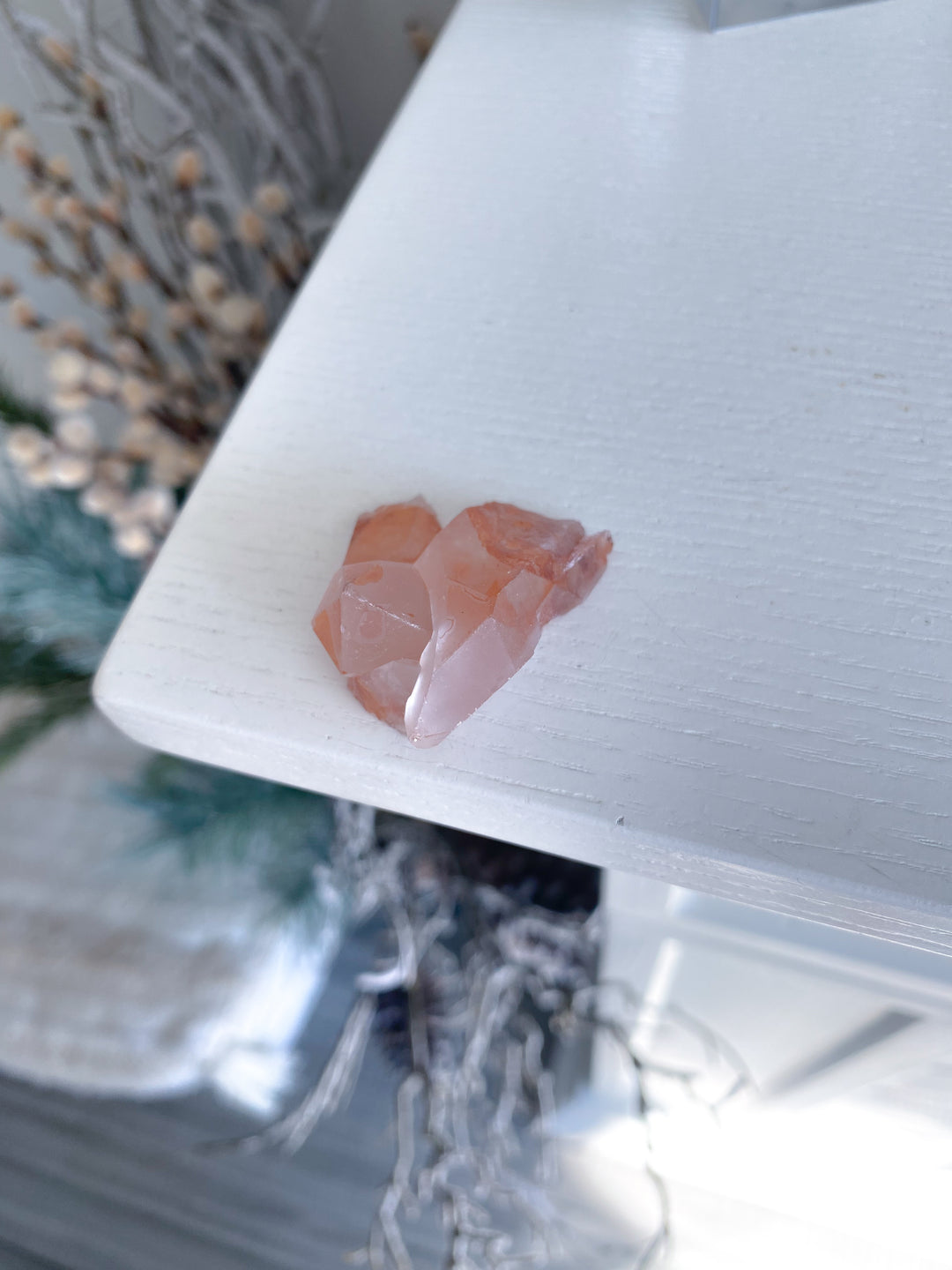 Natural Tangerine Quartz Mini Cluster #2