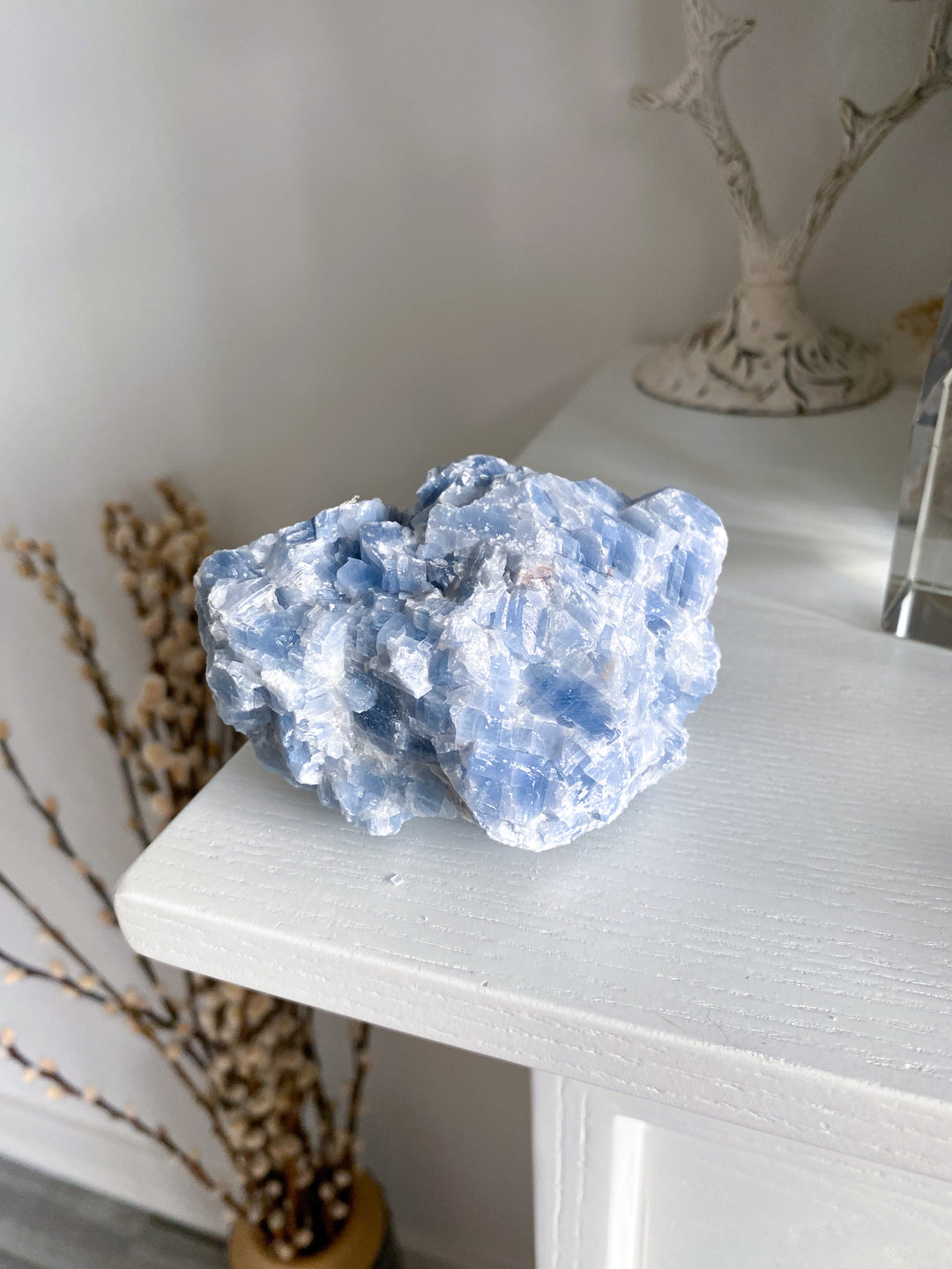 LARGE Gummy Blue Calcite Chunk #4 - 13oz