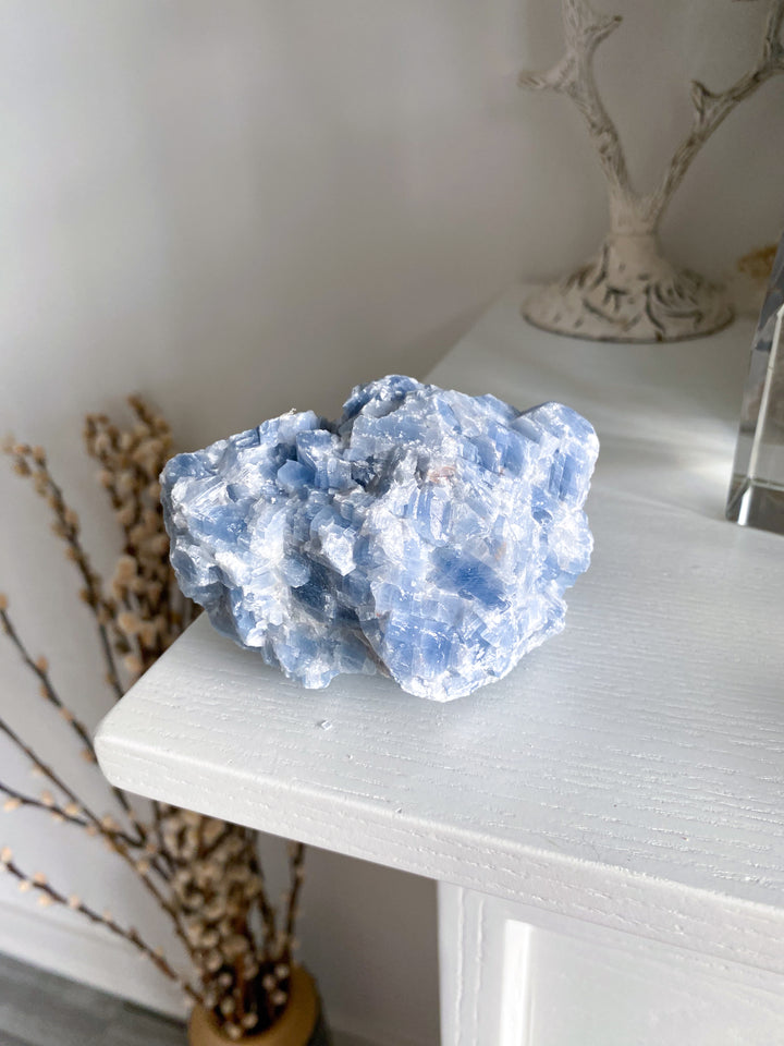 LARGE Gummy Blue Calcite Chunk #4 - 13oz