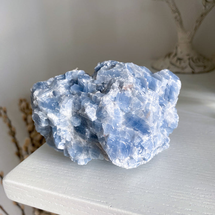 LARGE Gummy Blue Calcite Chunk #4 - 13oz