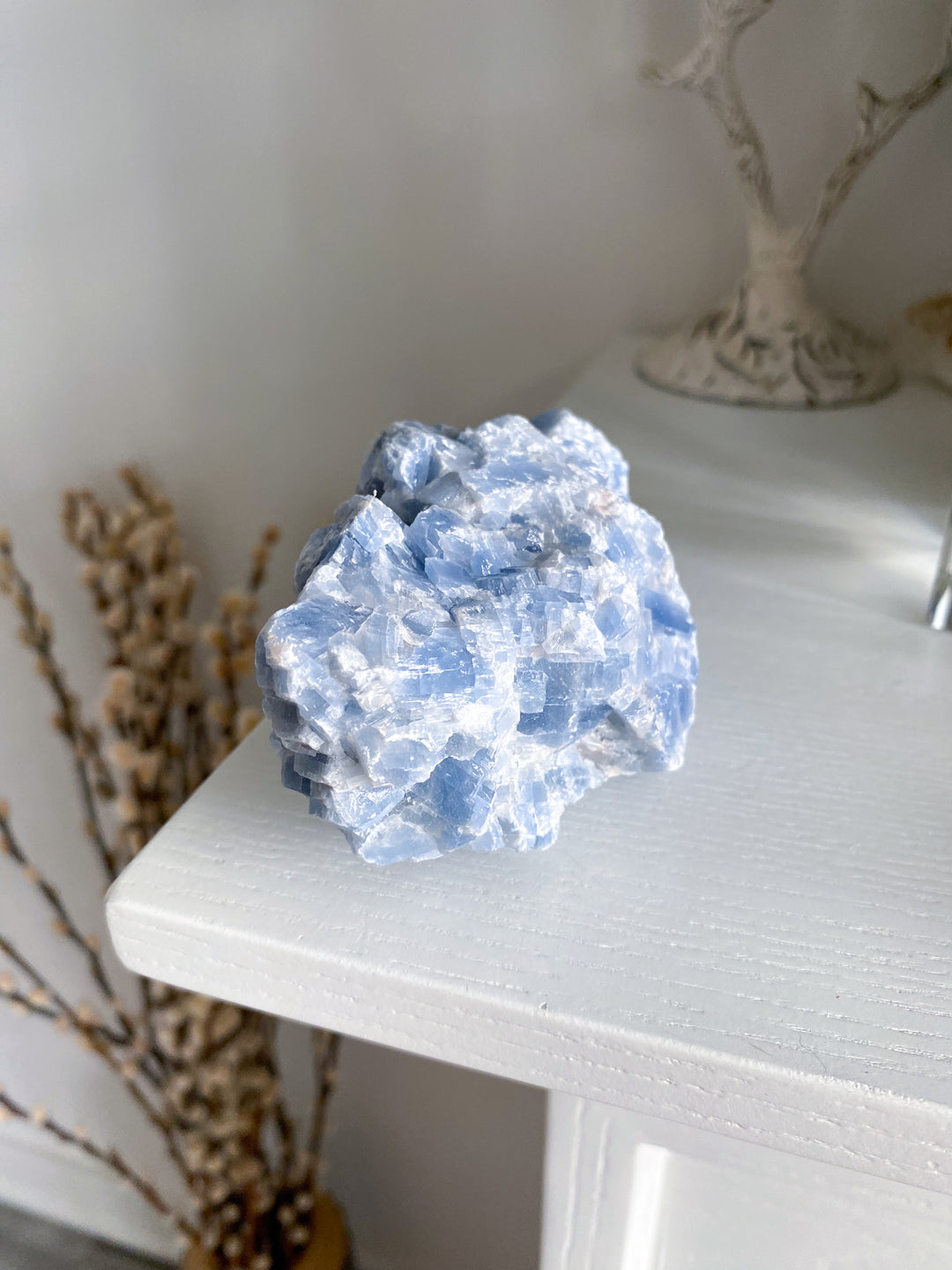 LARGE Gummy Blue Calcite Chunk #4 - 13oz