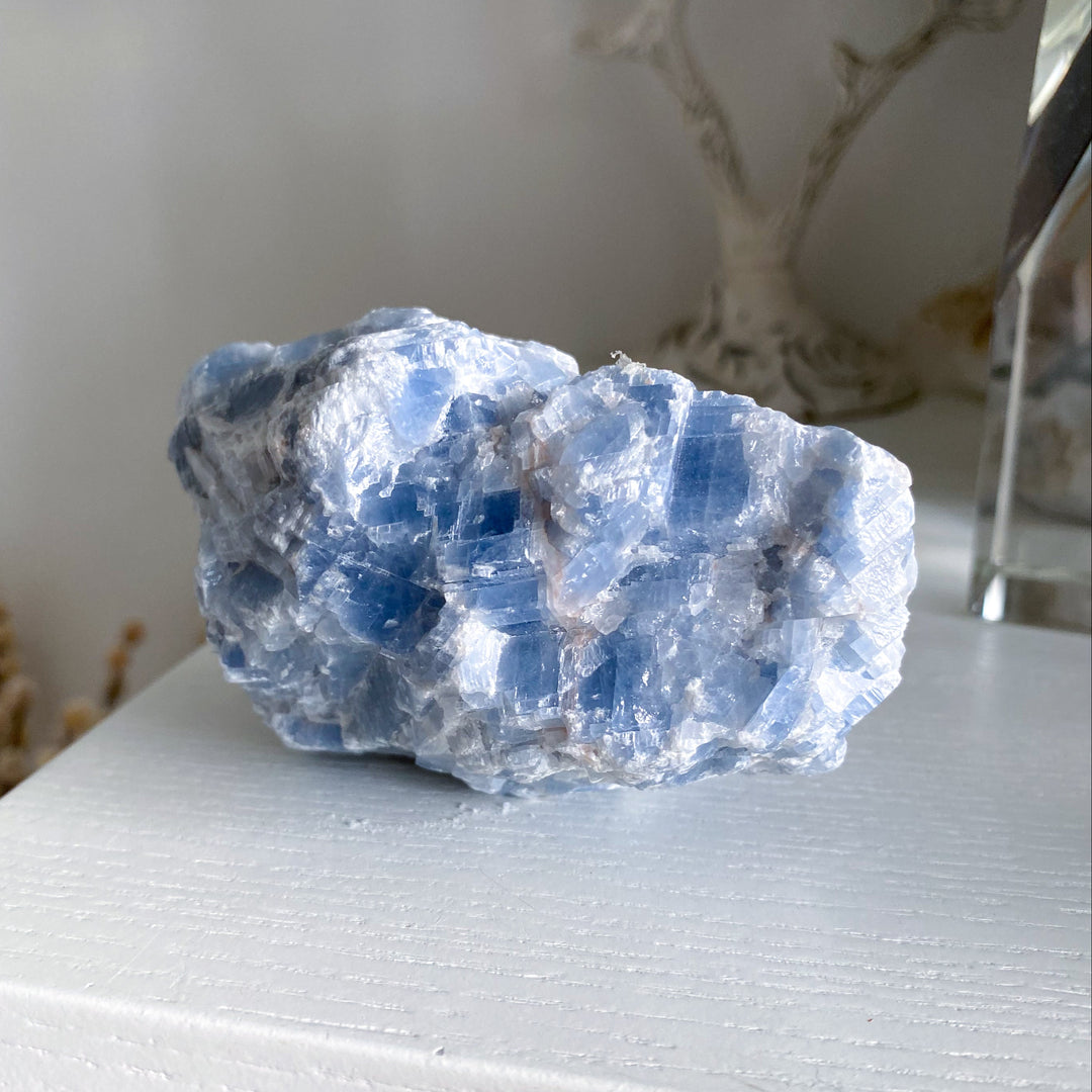 LARGE Gummy Blue Calcite Chunk #4 - 13oz