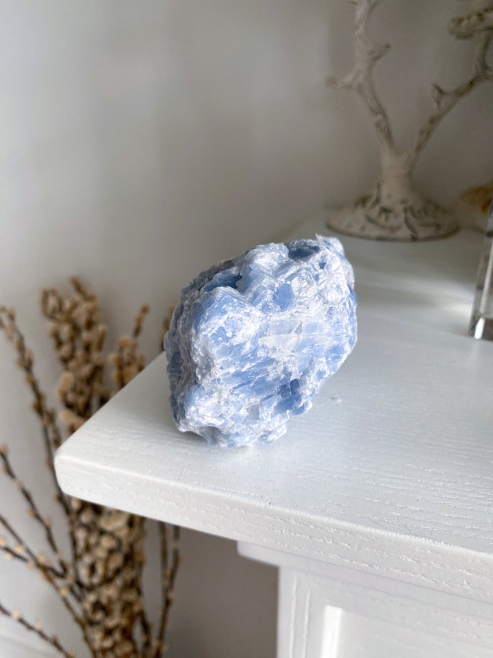 LARGE Gummy Blue Calcite Chunk #4 - 13oz