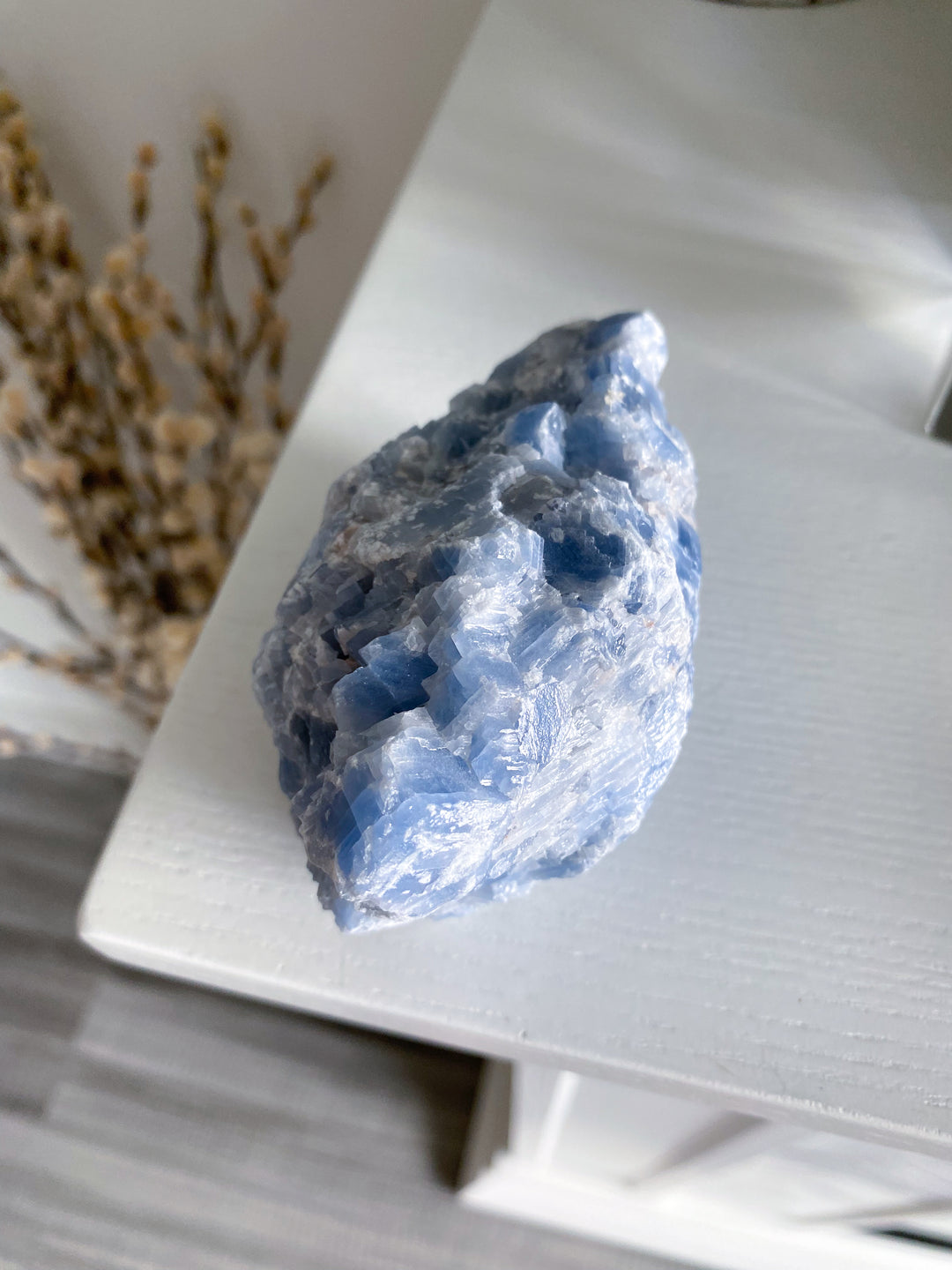 LARGE Gummy Blue Calcite Chunk #4 - 13oz